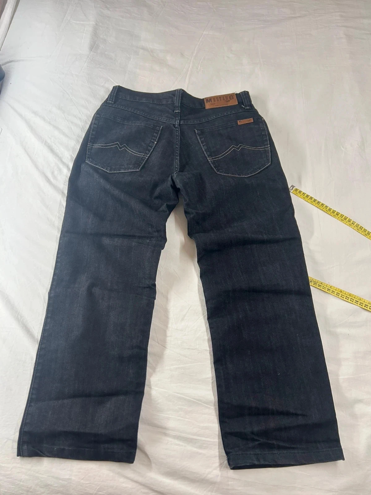 Calça jeans preta de corte reto mustang w32 l34 – photo 11